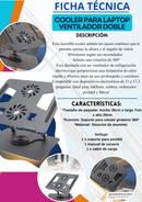COOLER PARA LAPTOP GIRA 360° 2 VENTILADORES